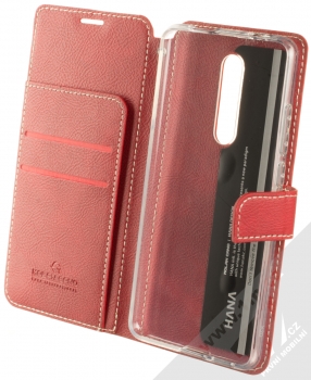 Molan Cano Issue Diary flipové pouzdro pro Xiaomi Mi 9T červená (red) otevřené