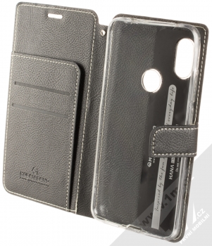 Molan Cano Issue Diary flipové pouzdro pro Xiaomi Redmi Note 6 Pro černá (black) otevřené
