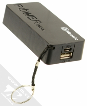 Msonic MY2580K PowerBank záložní zdroj 5000mAh pro mobilní telefon, mobil, smartphone, tablet černá (black) konektory
