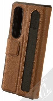 Nillkin Aoge flipové pouzdro pro Samsung Galaxy Z Fold4 hnědá (brown) zezadu