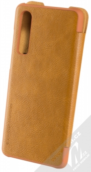 Nillkin Qin flipové pouzdro pro Huawei P30 hnědá (brown) zezadu