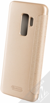 Nillkin Sparkle flipové pouzdro pro Samsung Galaxy S9 Plus zlatá (gold) zezadu