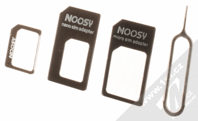 Noosy SIM adaptéry na micro a nano SIM karty černá (black)