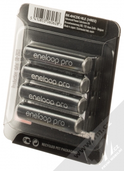 Panasonic eneloop pro nabíjecí mikrotužkové baterie AAA HR03 930mAh 4ks černá (black) krabička