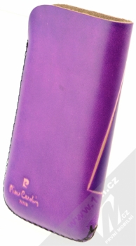 Pierre Cardin Spirit kožené pouzdro XL fialová (purple) zezadu