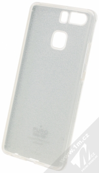 Puro Shine Cover třpytivý silikonový kryt pro Huawei P9 stříbrná (silver) zepředu
