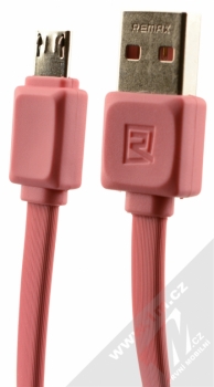 Remax Fast Flat plochý USB kabel s microUSB konektorem růžová (pink)
