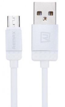 Remax Lovely designový USB kabel s microUSB konektorem pro mobilní telefon, mobil, smartphone stříbrná (silver)