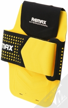 Remax Running Armband pouzdro na ruku, paži, pro mobil, mobilní telefon, smartphone velikost L žlutá (yellow) zezadu