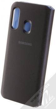 Samsung EF-WA202PB Wallet Cover originální flipové pouzdro pro Samsung Galaxy A20e černá (black) zezadu