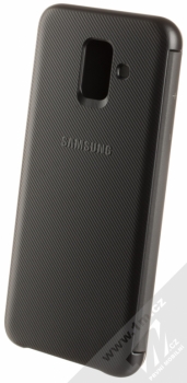 Samsung EF-WA600CB Wallet Cover originální flipové pouzdro pro Samsung Galaxy A6 (2018) černá (black) zezadu