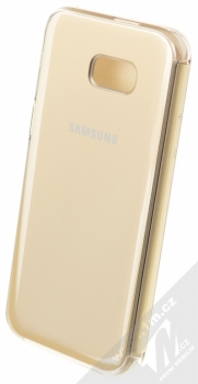 Samsung EF-ZA520CF Clear View Cover originální flipové pouzdro pro Samsung Galaxy A5 (2017) zlatá (gold) zezadu