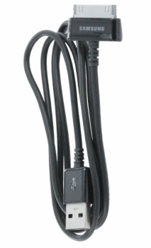 Samsung ETA-U90EBE originální nabíječka s USB výstupem 2A + Samsung ECB-DP4ABE USB kabel s 30 pinovým konektorem pro tablety černá (black) USB kabel komplet