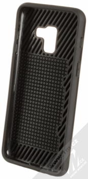 Sligo Defender Card odolný ochranný kryt s kapsičkou pro Samsung Galaxy A8 (2018) černá (black) zepředu