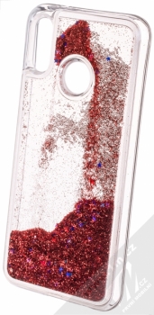 Sligo Liquid Glitter Full ochranný kryt s přesýpacím efektem třpytek pro Huawei P20 Lite červená (red) animace 4