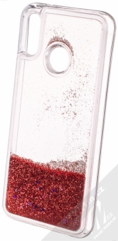 Sligo Liquid Glitter Full ochranný kryt s přesýpacím efektem třpytek pro Huawei P20 Lite červená (red) animace 5