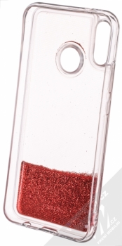 Sligo Liquid Glitter Full ochranný kryt s přesýpacím efektem třpytek pro Huawei P20 Lite červená (red) zepředu