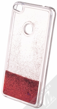 Sligo Liquid Glitter Full ochranný kryt s přesýpacím efektem třpytek pro Huawei P9 Lite (2017) červená (red) animace 4
