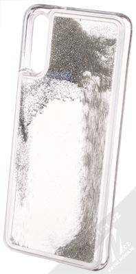 Sligo Liquid Pearl Full ochranný kryt s přesýpacím efektem třpytek pro Huawei P20 stříbrná (silver)