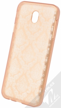 Sligo Ornament TPU ochranný kryt s motivem pro Samsung Galaxy J7 (2017) růžově zlatá (rose gold)
