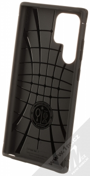 Spigen Rugged Armor odolný ochranný kryt pro Samsung Galaxy S22 Ultra 5G černá (matte black) zepředu