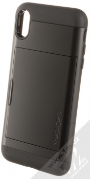 Spigen Slim Armor CS odolný ochranný kryt s kapsičkou pro Apple iPhone XS Max černá (black)