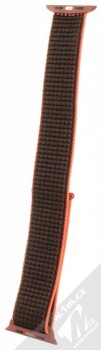 Tactical Nylon Strap textilní pásek na zápěstí pro Apple Watch 42mm, Watch 44mm růžová černá (pink black) zezadu