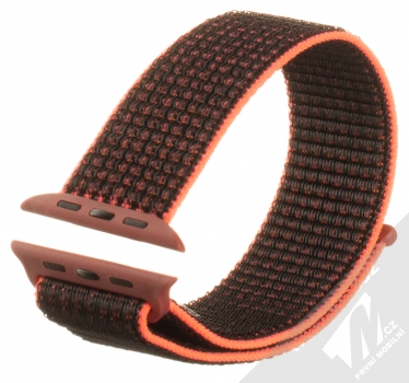 Tactical Nylon Strap textilní pásek na zápěstí pro Apple Watch 42mm, Watch 44mm růžová černá (pink black)