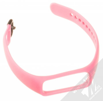 Tactical Single Color Strap silikonový pásek na zápěstí pro Samsung Galaxy Fit e růžová (pink) rozepnuté