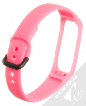 Tactical Single Color Strap silikonový pásek na zápěstí pro Samsung Galaxy Fit e růžová (pink) zezadu