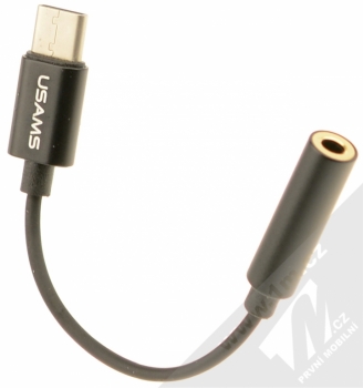 USAMS US-SJ142 Adapter Cable adaptér z USB Type-C na jack 3,5mm černá (black) komplet