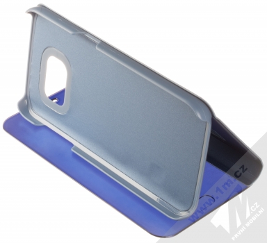 Vennus Clear View flipové pouzdro pro Samsung Galaxy S7 modrá (blue) stojánek