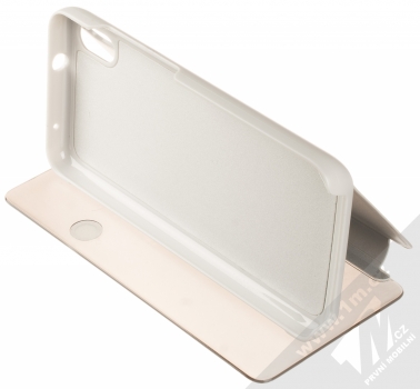 Vennus Clear View flipové pouzdro pro Xiaomi Redmi 7A stříbrná (silver) stojánek