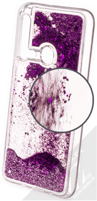 Vennus Liquid Pearl ochranný kryt s přesýpacím efektem třpytek pro Huawei P20 Lite (2019) fialová (violet)