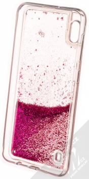 Vennus Liquid Pearl ochranný kryt s přesýpacím efektem třpytek pro Samsung Galaxy A10 sytě růžová (hot pink) zepředu