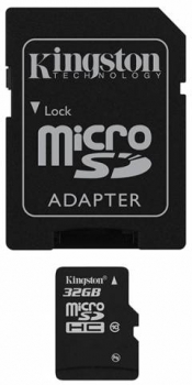 Kingston microSDHC 32GB Class 10 adaptér SD