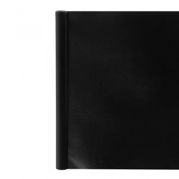 1Mcz Plotová páska, stínící textilie na oplocení 19cm x 35m 630g/m2 včetně 25ks spon černá (black)