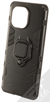 1Mcz Armor Ring odolný ochranný kryt s držákem na prst pro Xiaomi Mi 11 černá (black)