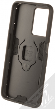 1Mcz Armor Ring odolný ochranný kryt s držákem na prst pro Realme 9 5G, Realme 9 Pro, OnePlus Nord CE 2 Lite 5G černá (black) zepředu