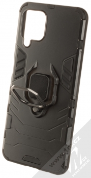 1Mcz Armor Ring odolný ochranný kryt s držákem na prst pro Samsung Galaxy A22 černá (black) držák