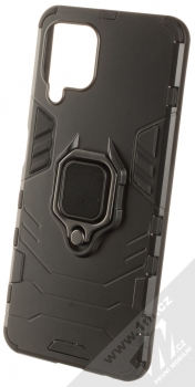 1Mcz Armor Ring odolný ochranný kryt s držákem na prst pro Samsung Galaxy A22 černá (black)