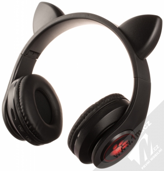 1Mcz B39M Bluetooth stereo sluchátka s oušky a světelnými efekty černá (black) zezadu