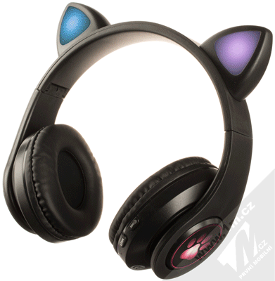 1Mcz B39M Bluetooth stereo sluchátka s oušky a světelnými efekty černá (black)