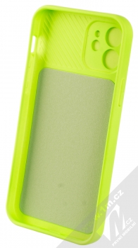 1Mcz CamShield Soft ochranný kryt pro Apple iPhone 12 limetkově zelená (lime green) zepředu
