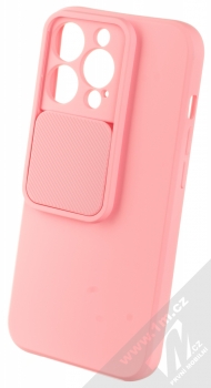 1Mcz CamShield Soft ochranný kryt pro Apple iPhone 13 Pro světle růžová (light pink) otevřené