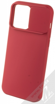 1Mcz CamShield Soft ochranný kryt pro Apple iPhone 14 Pro Max třešňově červená (cherry red) otevřené