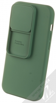 1Mcz CamShield Soft ochranný kryt pro Apple iPhone 14 Pro šedozelená (grey green)