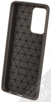 1Mcz Carbon TPU ochranný kryt pro Samsung Galaxy A52 5G černá (black) zepředu