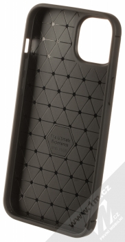 1Mcz Carbon Premium TPU ochranný kryt pro Apple iPhone 15 Plus černá (black) zepředu