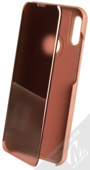 1Mcz Clear View flipové pouzdro pro Huawei Y6 Prime (2019), Y6s, Honor 8A růžová (pink)